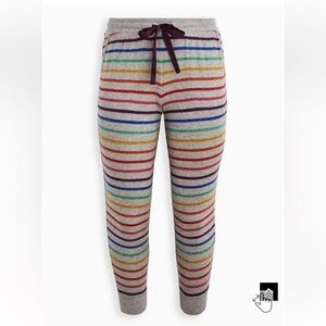 New!‎ Torrid sz 3 Super Soft Striped Rainbow Plush Full Length Lounge Jogger 3X